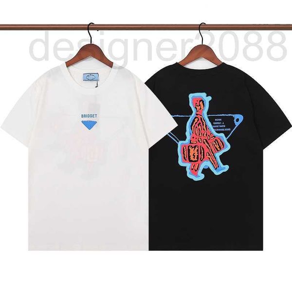 Camisetas masculinas Designer camisetas de verão para homens letra de letra de letra impressão Camisa masculina Mulheres roupas com mangas pretas EES POLOS Tamanho S-xxl Impresso com 962p curto