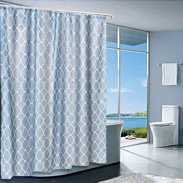 Duschvorhänge, wasserabweisender Vorhang, modernes, einfaches Bad, Leinwandbindung, Badezimmer mit Haken für El