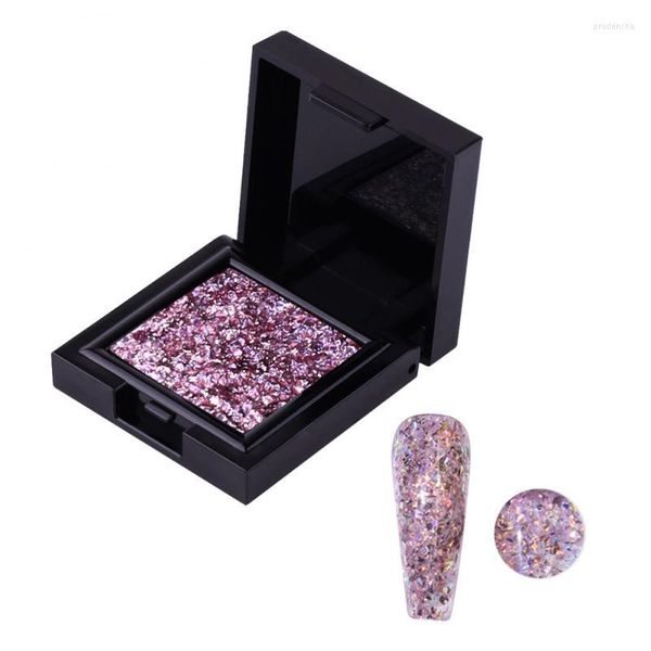 Cor de gel de unha cor de enlatada sólida tanque de glitter polimento cola jelly lâmpada colorida lâmpada LED UV para unhas art manicure