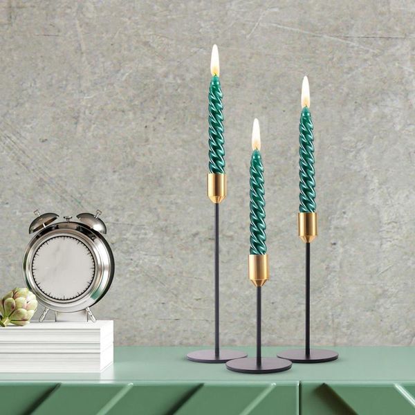 Candle Holders 3x Metal Candlestick Candelabras Fireplace Taper El DecorsMöbel & Wohnen, Dekoration, Kerzenständer & Kerzenhalter!