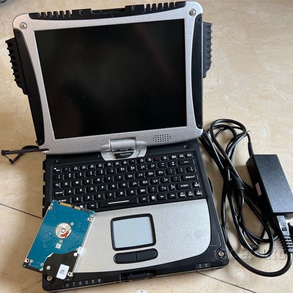 Auto-Reparatur-Tool Alldata Alle Daten 10.53 in Toughbook CF-19-Laptop-Touchsbildschirm Computer mit 1 TB HDD installiert