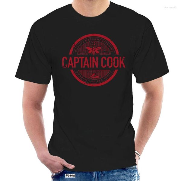 Herren T-Shirts Captain Cook T-Shirt für Mann Chef Shirt Brief T-Shirt gedruckt Geburtstagsgeschenk Tops Hip Hop T-Shirts Erwachsene Baumwolle Sweatshirts 8600Z