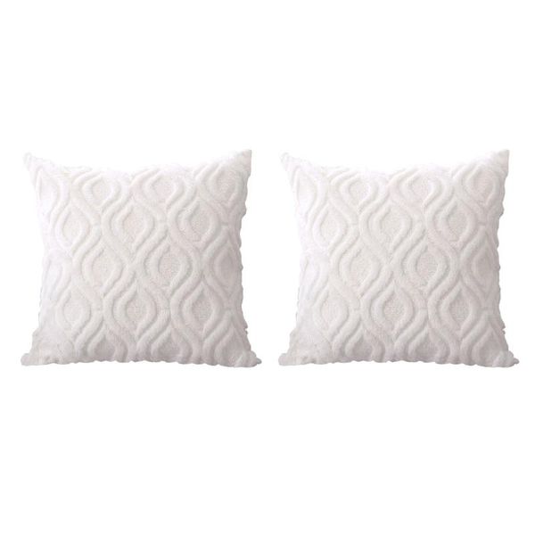 Capas de cadeira 2pcs 45x45cm Soff Soft Universal Cushion Capa travesseiro têxtil Caso doméstico Decoração da sala de estar Polyester Square Instalar