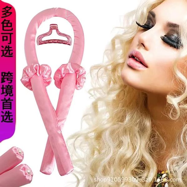 Make -up -Werkzeuge samt hitzelose fauler Curling Eisenschwamm Haarburler Roller Ring Frauen u Form lockiger Haarzubehör NEIN