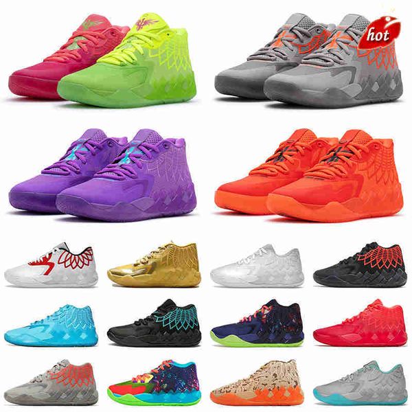 2023 MB.01 Moda Scarpe da basket Outdoor Rick and Morty Purple Cat Galaxy Mens LaMelo Ball 1 Sneakers Sneakers Beige Queen City Not From Here