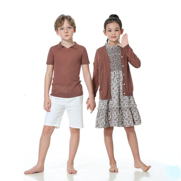 Abiti coordinati per la famiglia Blossom 2023 Summer Girls Abito floreale Bambini Abiti smock Vestiti per bambini Abbigliamento Top in maglia Prossimamente 7302 230317