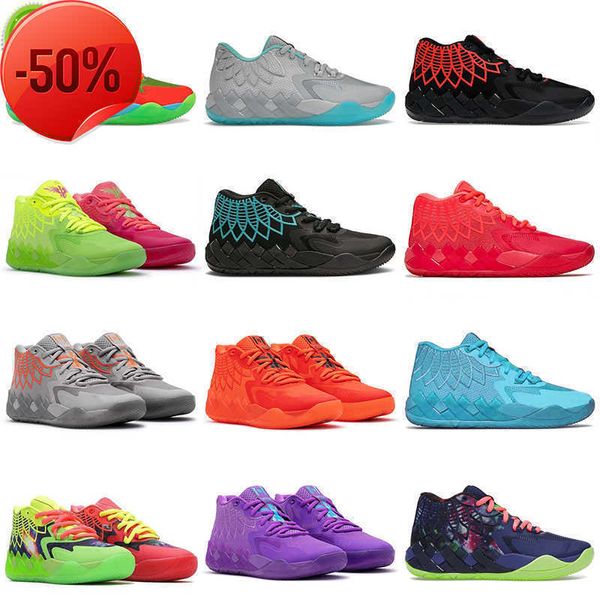OG MB Sapatos Low Roller Ball Lamelo Ball 1 Basketball Shoes Mb.01 Be You Lo O UFO Black Blast Rick e Morty Mens Sneakers 40-46