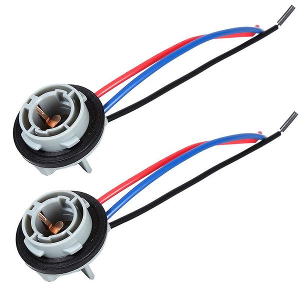 Система освещения Другое 2pcs Car Trork Light 1157 Black Socket Bay15D Держатель лампы P21/5W Аккуратные аксессуары адаптерного разъема