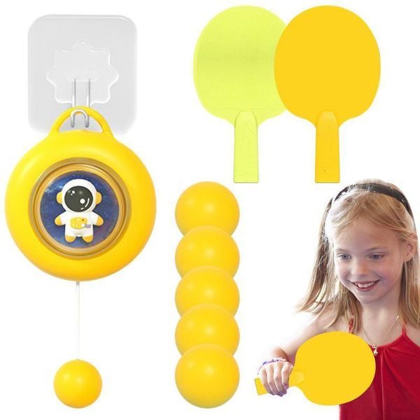 Bolas de tênis de mesa Tênis Tennis Papdles Table Tennis Elastic Trainer Rebound Ball com String Ajustável Diversão Criança Padre Interativa Toy 230320