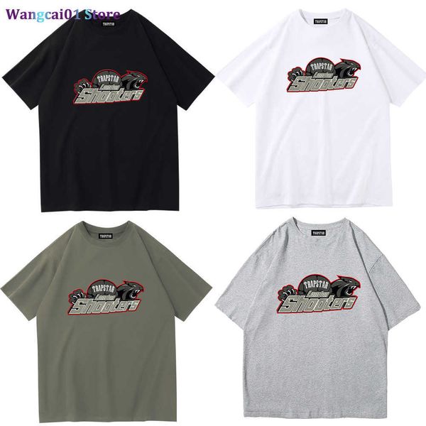 T-shirt da uomo TRAPSTAR 2023 Maglietta classica da uomo e da donna Tendenza moda Puro cotone Simp Street T-shirt HIP-HOP Regalo fidanzato 0320H23