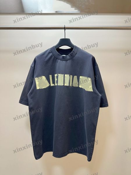 Xinxinbuy Men Designer Tee Camise