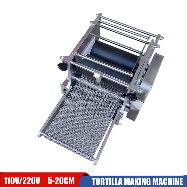 Máquina de tortilha de milho comercial de 5-20cm, fabricante de tacos de forma redonda mexicana para venda