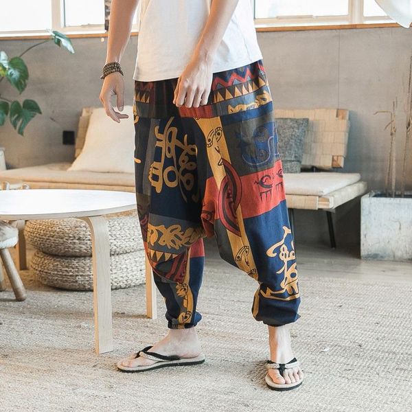 Ethnische Kleidung Hip Hop Japanische Hosen Herren Urban Streetwear Plus Größe Männer Arbeitskleidung Traditionelle Chinesische Für Männliche Kreuz Hosen 10861