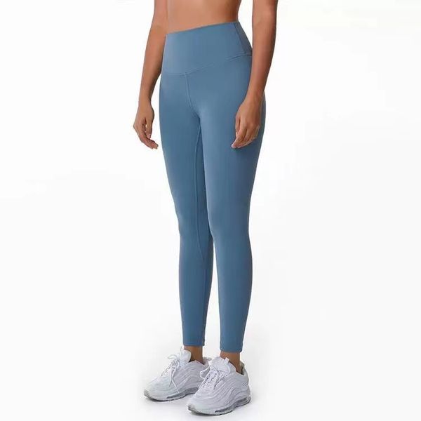 Pantaloni palazzo da donna Leggings da allenamento Designer Yoga Lululemens Pantaloni Vita di alta qualità 32 colori Sport Abbigliamento da palestra Lussi classici Fitness elastico