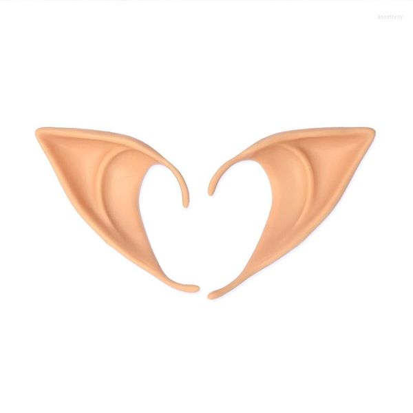 Backs Orecchini 2pcs Elf Ears False Soft Point Angel Fairy Costume Regalo per Halloween Party Cosplay EIG88