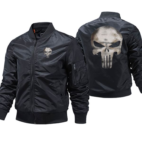 Jackets Men Jackets Fashion Skull Jacket Gross Bomber Jacket Men Men à prova de vento MA-Air Air Gross Pilot Jacket Zipper Ceketler Casacas CAATS 230321