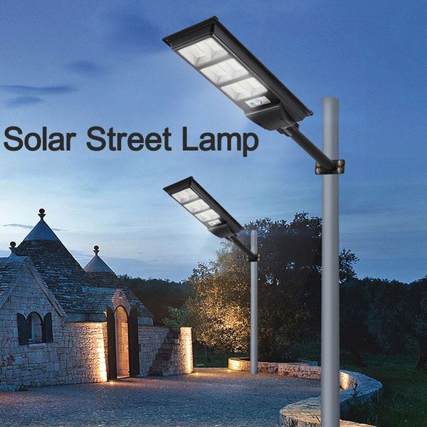 Induzione a LED Lampione stradale solare Lampada da parete Sun Energy Luci di inondazione di sicurezza a Led per esterni Telecomando per parcheggi di corte Lotti crestech168