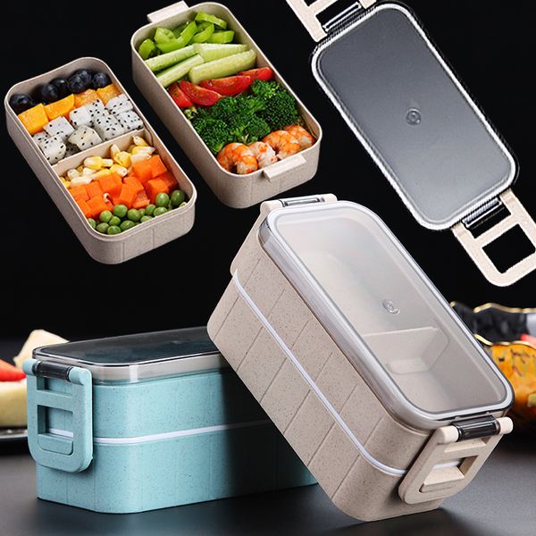 Lanches lanches lanching para crianças bento piquenique utensílios plásticos contêiner de armazenamento de plástico es thermal es Food 230320