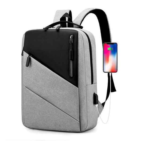 Design dello zaino Borsa da uomo da 15,6 pollici Laptop Ricarica USB Zaini scolastici impermeabili antifurto Viaggi d'affari casual