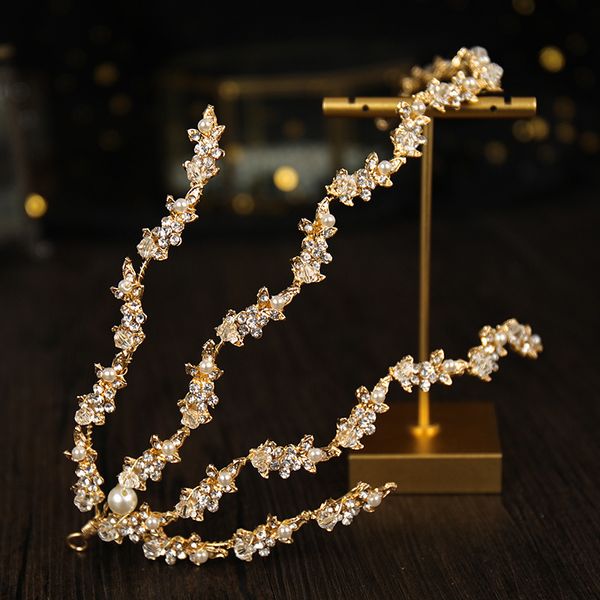 Gioielli per capelli da sposa Elegante artiglio Fasce per capelli in cristallo Accessori per capelli da sposa Donna Ragazza Corea Gioielli di moda semplici Fasce per capelli 230320