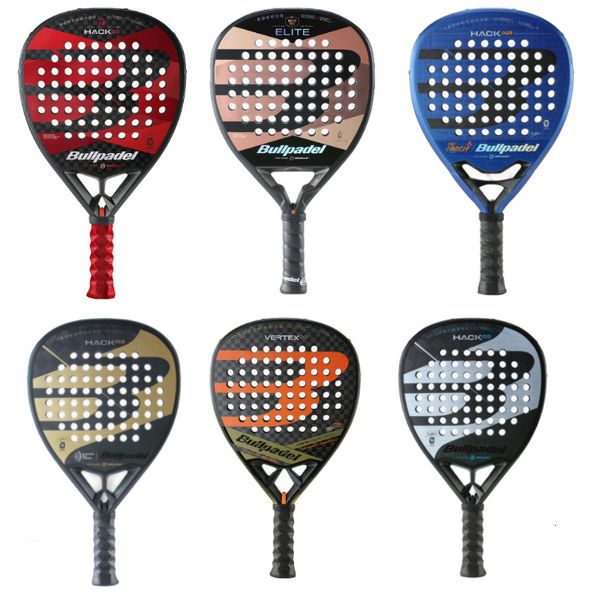 Racchette da tennis bullpadel pala padel racchetta racchetta sportiva all'aria aperta in fibra di carbonio di alta qualità racchetta originale con borsa 230320