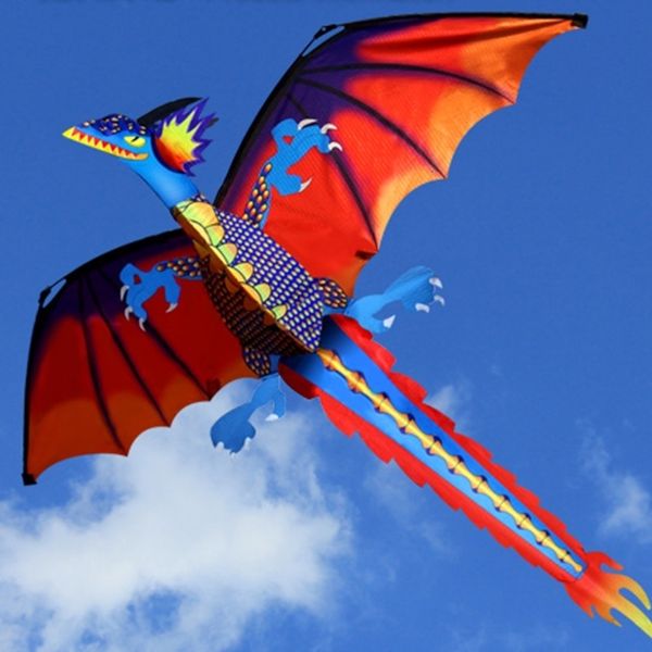 Drachenzubehör 3D-Drache mit Schwanz für Erwachsene, die im Freien fliegen, 100 m Leine 230320