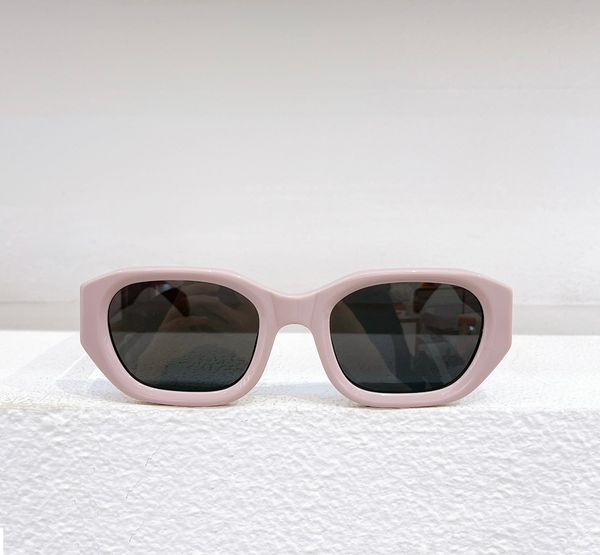 Óculos de sol irregulares pretos rosa bebê para mulheres moda 40495 óculos de sol occhiali da sola designers de óculos de sol tons uv400 yewear wth caixa