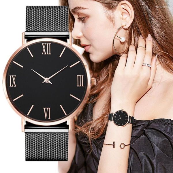 Orologi da polso da donna Orologio di lusso moda oro nastro maglia orologio femminile da donna polso al quarzo Relogio Feminino Zegarek