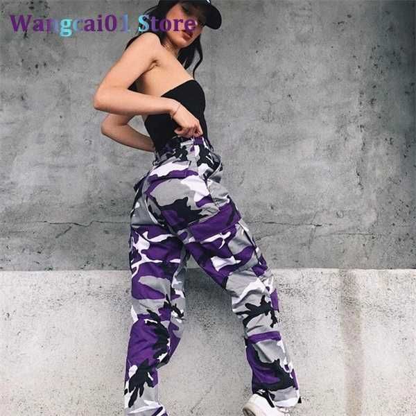 Pantaloni da donna Capris Pantaloni Hip Hop Uomo Camo Pantaloni cargo Streetwear Uomo Donna Jogger Pantaloni mimetici Esercito militare Combattimento Jeans mimetici 0321H23