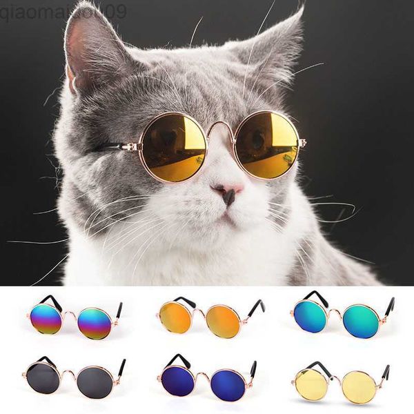 Katzenkostüme Schönes Haustier Katzenbrille Hundebrille Haustierprodukte Katzenspielzeug Hundesonnenbrille Fotos Requisiten Haustierzubehör Runde Brille AA230321