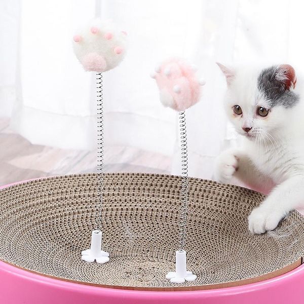 Cat Toys Scratcher Wand Interactive Toy Simpatico gattino rimovibile Teaser Scratch Funny Play