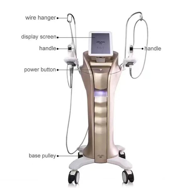 Mais recente refrigeração da pele Limpeza de limpeza de levantamento facial cuidados com a pele Rúpula anti -envelhecimento Skincare Ultrassom 7D RF Technology Skining Slimming Machine Slimming