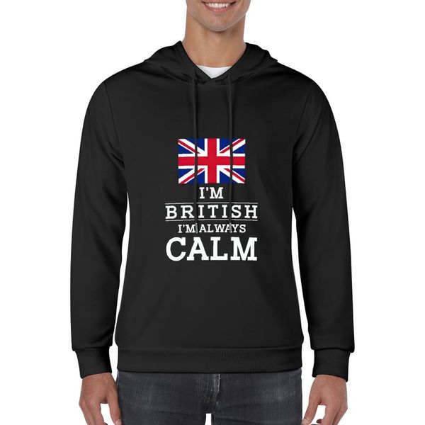 Jackets masculinos Men Hoodie bandeira britânica Pullover de lazer impressa camisas de manga comprida Casual Casual Sweethirts com capuz 230321