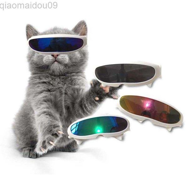 Trajes de gatos óculos de sol de cães de gato de gato engraçado gato de cachorro pequeno para cães para gatinhos acessórios de cosplay figurino de cosplay