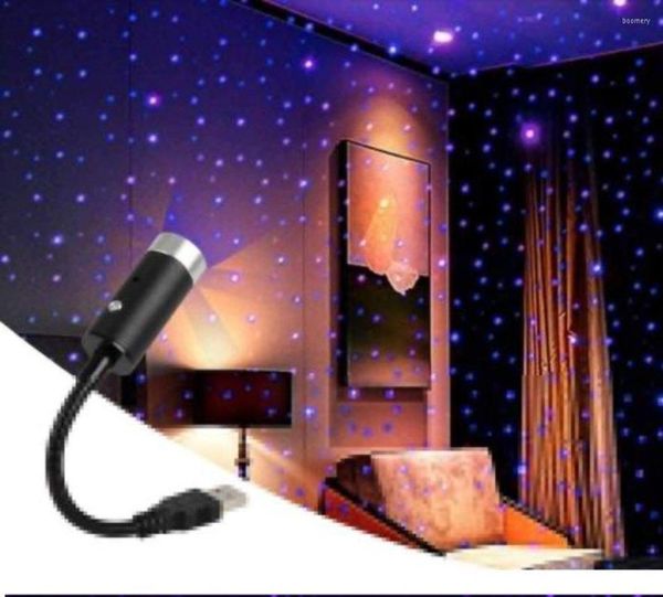 Wandleuchte LED-Sternenhimmel-Nachtlicht 5V USB-betriebener Galaxie-Sternprojektor für Autodachraum-Deckenleuchten-Dekor Plug-and-Play