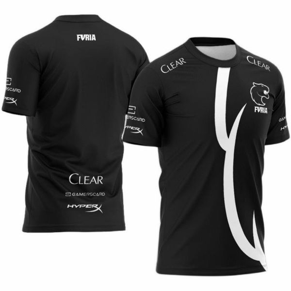 Magliette da uomo CSGO E-sports Team Furia Jersey Yuurih Fans Nome personalizzato Uniforme nera Donna Uomo Sudaderas Hombre Top HEN1 KSCERATO