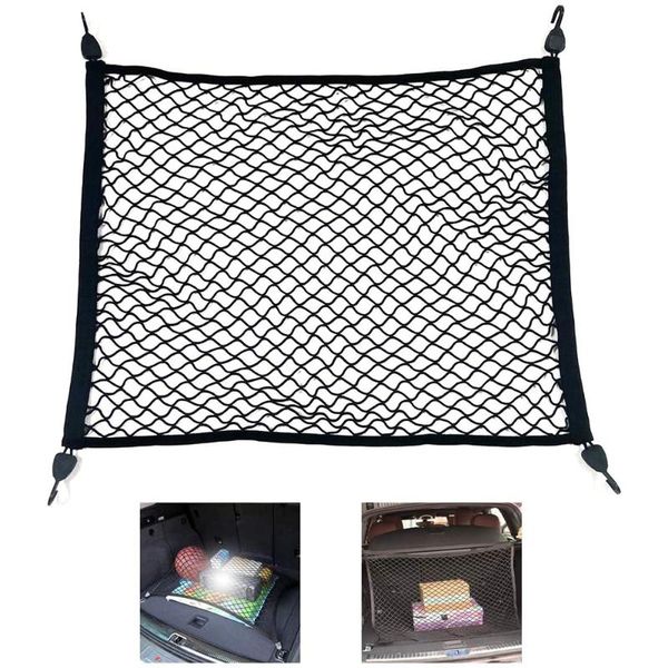 Sacos de armazenamento Rede de carga para picape Campa de picape 60x80cm Extender a organizadores de troncos premium e