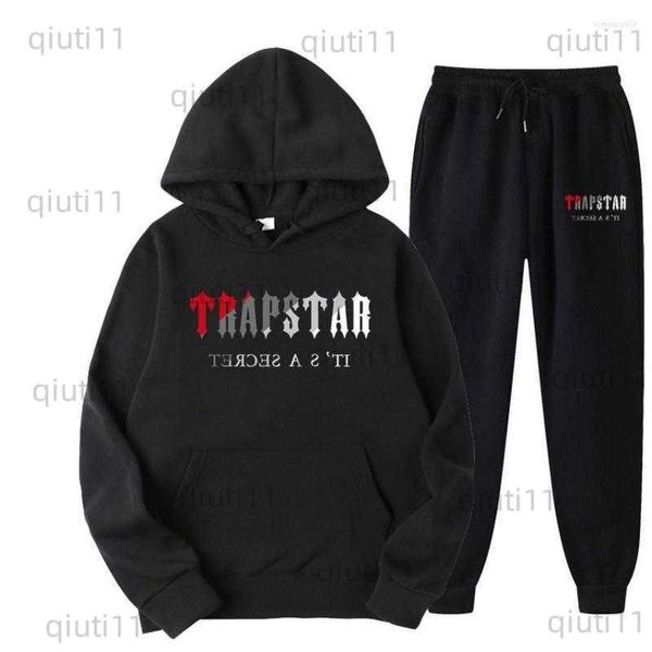 Мужские спортивные костюмы Мужские спортивные костюмы Trapstar - Мужская печать Blazer Bedgy с двумя частями и брюшные штаны в 15 теплых цветах T230321