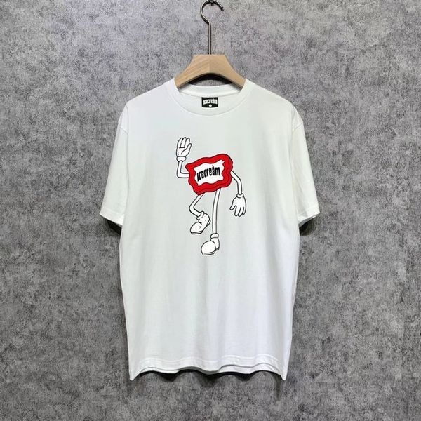 Mens Tshirts Mens Tshirts Brand Summer Billionaire Boys Club Top Tshirts Ice Cream Cartoon Print 200g Cotton Casual Sports Tee Shirts Men 86