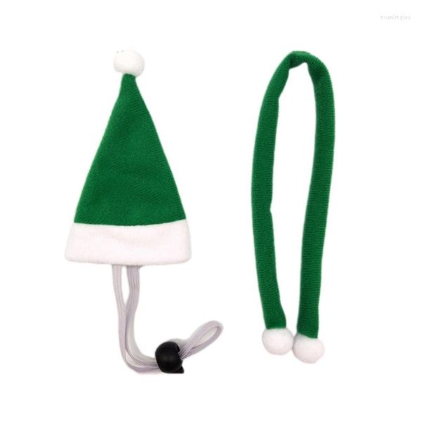 Abbigliamento per cani Criceto Porcellini d'India Costume natalizio Mini Articoli per piccoli animali Cappello Sciarpa Copricapo natalizio Abiti per accessori B03D