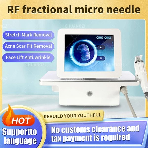 Attrezzatura di bellezza multifunzionale Spedizione gratuita 2 in 1 RF Micro viso che necessita di penna Microneedling Macchina di bellezza Pelle che stringe Cicatrici da acne Smagliature Rimozione