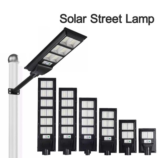 500W Güneş Sokağı Işıkları Açık LED Güvenlik Işıkları Hareket Sensörü IP65 Su Geçirmez Alacakaranlık Dawn güneş ışığı lambası uzaktan kumanda bahçesi basketbol crestech
