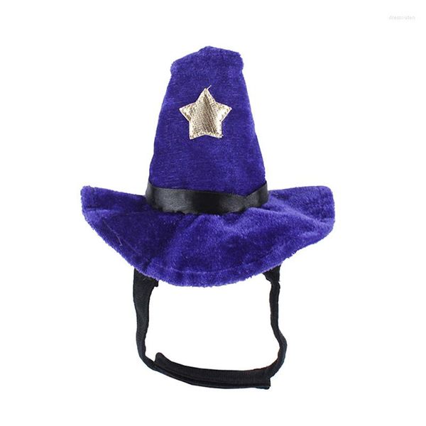 Abbigliamento per cani Legendog Costume per animali domestici Cappello novità Copricapo regolabile per gatti streghe per accessori per cappellini per cuccioli di Halloween