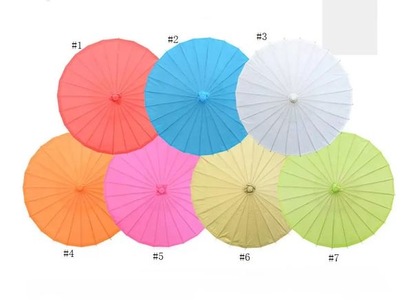 Bride Wedding Parasol Child Handmade Painting Paper Blank Umbrella Stage Performance Prop Paper Umbrella Decoration Craft Umbrella Dh9187