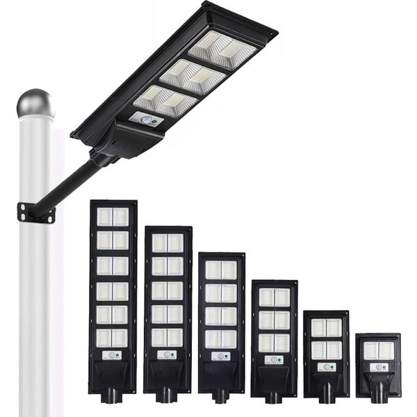 500W Solar Street Lights Outdoor LED -Sicherheitsflutlichter Bewegungssensor IP65 wasserdichte Dämmerung Dawn Solar Lampe Fernbedienung Garten Yard Basketballs