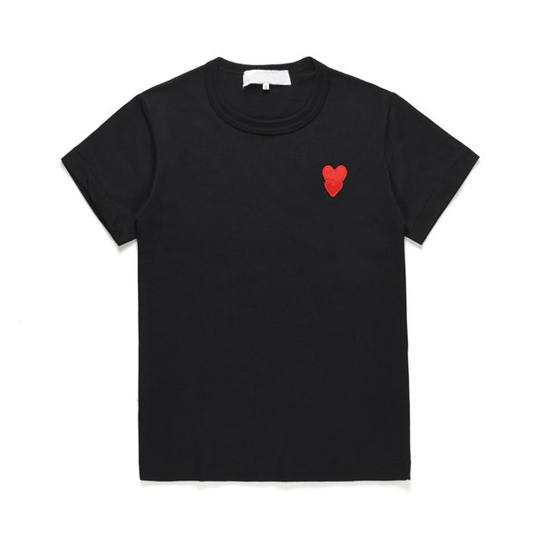 Знаменитая дизайнерская футболка Red Love Head Tees Mens Fashion Play пара