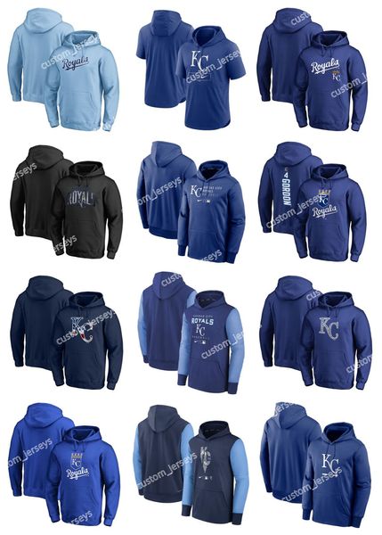 Kansas''City''Royals''Hoodie Uomo Donna Gioventù Oliva 2022 Salute to Service Therma Performance Pullover Maglia personalizzata Felpa con cappuccio da baseball