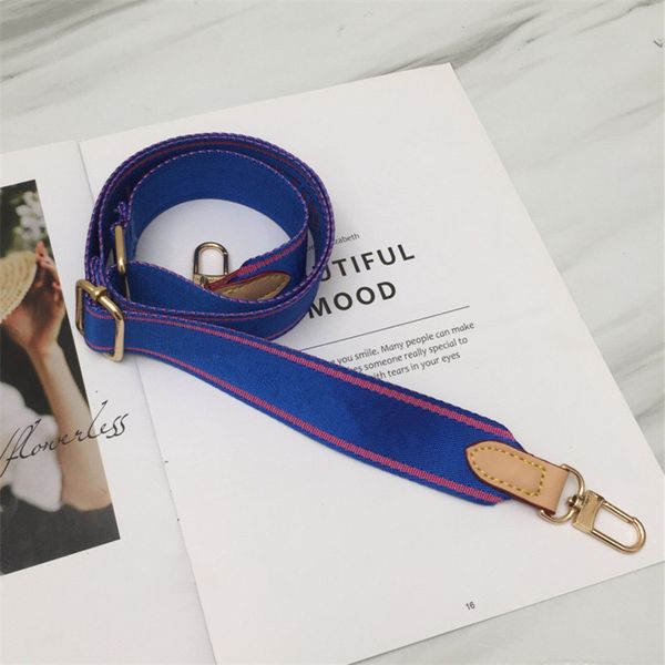 Accessori per borse in tela Parti per borsetta Tracolla larga Cintura di ricambio regolabile Designer Cinghie a tracolla da donna per borse da 3 pezzi 7 colori