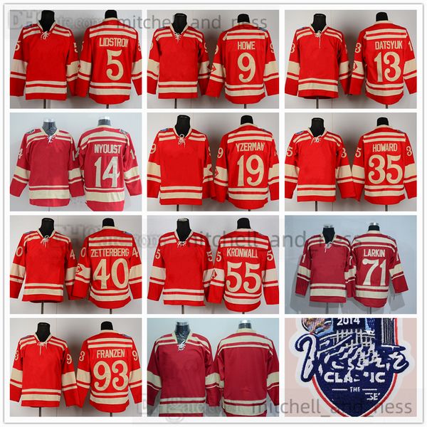 5 Nicklas Lidstrom 2014 Kış Klasik Hokey Formaları Filmi 9 Gordie Howe 13 Pavel Datsyuk 14 Gustav Nyquisi 19 Steve Yzerman 35 Jimmy Howard 93 Johan Franzen Forması