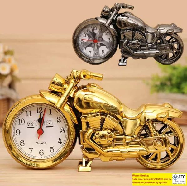 Motorrad-Quarz-Alarm, cooler Motorrad-Wecker, kreativer Schreibtisch-Tischuhr, Zuhause, Geburtstagsgeschenk